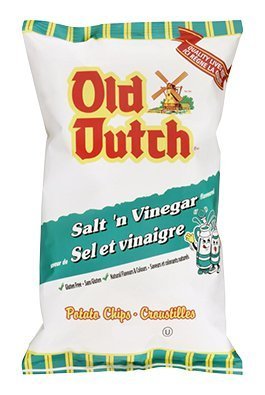 Old Dutch Salt & Vinegar Flavoured Potato Chips 255g {Imported from Canada}