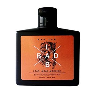 Bad Lab Gift Set Lean Mean Machine, Active Sport, Fatigue-fighting, Booster Body Sculpting Shower Gel for Men, Travel Size (2.7 oz), Mens Toiletries Gift Set