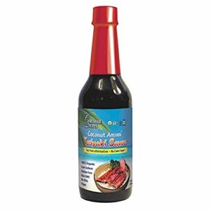 Coconut Secret Coconut Aminos Teriyaki Sauce - 10 fl oz - Low Sodium Soy-Free Teriyaki Alternative, Low Glycemic - Organic, Vegan, Non-GMO, Gluten-Free, Kosher - 20 Servings