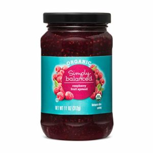 Simply Balanced Organic Raspberry Fruit Spread, 11 OZ (One Pack)