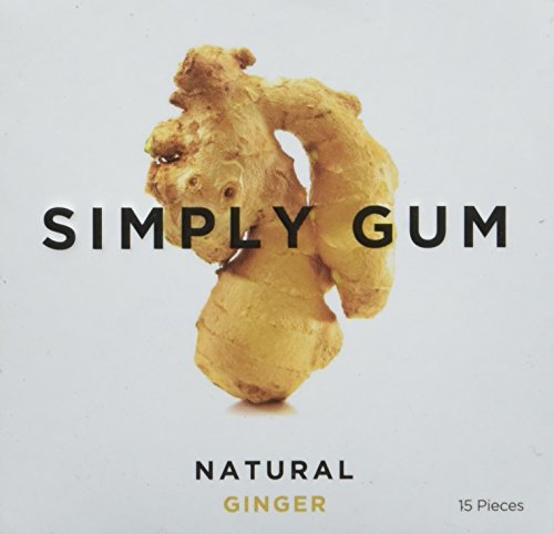 Simply Gum Natural Ginger Chewing Gum, 15 ct