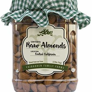 Steam Pasteurized Almonds Direct From Our Farm-- 2.2 LB Resealable Jar
