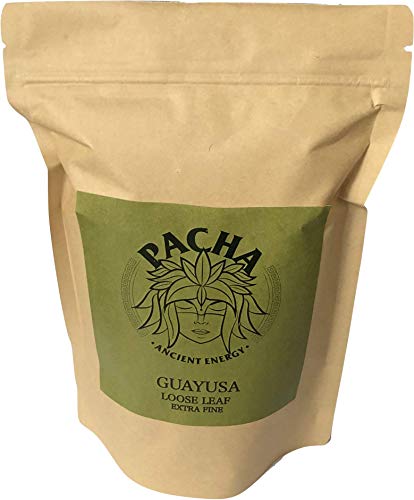 PACHA Ancient Energy Guayusa Extra Fine (16oz) | High Caffeine | Coffee Alternative | quick to brew and yield a strong | full-bodied flavor |