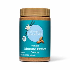 Simply Balanced Vanilla Almond Butter Creamy, 16 OZ, (One pack)