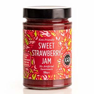 Sweet Jam with Stevia by Good Good - 12 oz / 330 g - No Added Sugar Strawberry Jam - Keto - Vegan - Gluten Free - Diabetic (Strawberry)