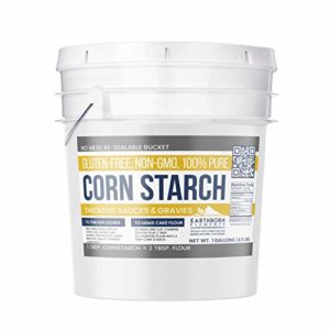 Corn Starch (1 Gallon (4.5 lb.)) by Earthborn Elements, Resealable Bucket, Thickener For Sauces, Soup, & Gravy, Highest Quality, All-Natural, Kosher, Food Grade & USP Grade, Vegan, Gluten-Free
