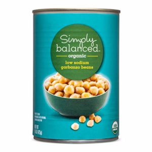Simply Balanced Organic Low Sodium Garbanzo Beans, 15 OZ (One Pack)