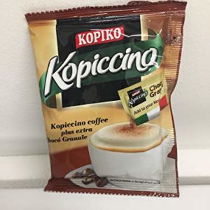 Kopiko Kopiccino with Choco Granule - Instant Cappuccino flavor coffee (10 sachets)