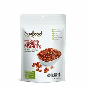 Sunfood Jungle Peanuts, 8 Ounces, Organic, Raw