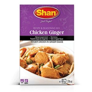 Shan Chicken Ginger Seasoning Mix, 50 Grams (Pack of 6)