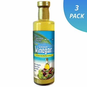 Coconut Secret Raw Coconut Vinegar (3 Pack) - 12.7 fl oz - Rich in Vitamins & Amino Acids - Organic, Vegan, Non-GMO, Gluten-Free, Kosher - Keto, Paleo, Whole 30 - 72 Total Servings