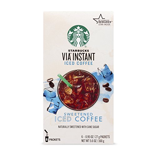 Starbucks VIA Instant Sweetened Iced Coffee,(6-0.95oz packets),5.6 oz