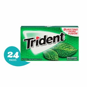 Trident Spearmint Sugar Free Gum - 24 Pack (336Piece Total)