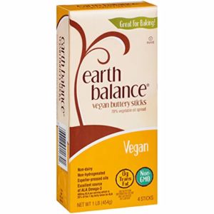 Earth Balance Vegan, Lactose Free, Non-Dairy, Gluten Free, No MSG, Non-GMO Buttery Sticks 16 ounce (Pack of 6)
