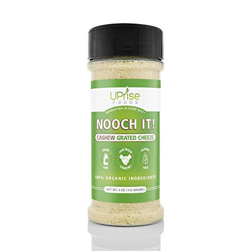 NOOCH IT! Organic Dairy-Free Cashew Grated Cheeze 4oz (Vegan"Parm", Gluten-Free)