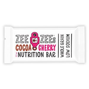 Zee Zees Cocoa Cherry Soft Baked Bars, Nut-Free, Whole Grain, Naturally Flavored and Colored, 2.2 oz Bars, 24 pack