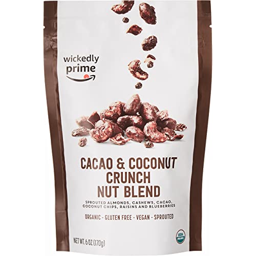 Wickedly Prime Organic Sprouted Nut Blend, Cacao & Coconut Crunch, 6 Ounce