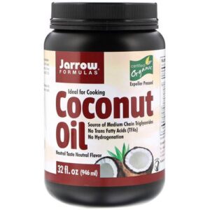 Jarrow Formulas 100% Organic Coconut Oil, 32 Ounce