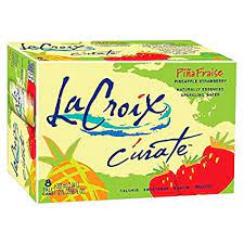 La Croix Pineapple Strawberry Sparkling Water, 12 Ounce (24 Cans)