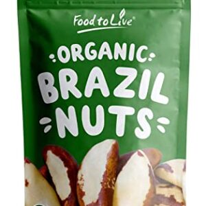 Brazil Nuts, 2 Pounds - Raw, Whole, No Shell, Unsalted, Kosher, Bulk, Shelled Brazilian Nut