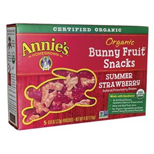 Annie's Homegrown, Organic Bunny Fruit Snacks, Tropical Treat, 5 Pouches, 0.8 oz (23 g) Each - 2pcs