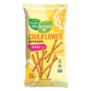 REAL FOOD FROM THE GROUND UP Vegan Pretzels - 6 Count (Cauliflower, Sticks)