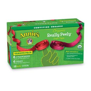 Annie's Strawberry/Berry Organic Really Peely Fruit Tape Variety Pack, 12 Rolls
