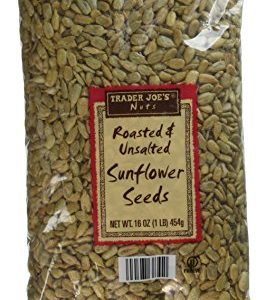 2 Pack Trader Joe's Roasted & Unsalted Sunflower Seeds 16 oz NET WT