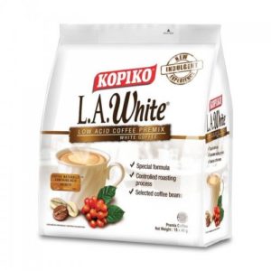 Kopiko Low Acid White Coffee/Rich In Aroma, Bold In Taste Yet Easy On Stomach/A Less Acidic Brew for Coffee Lovers (15s x 40g)