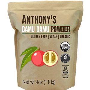 Anthony's Organic Camu Camu Berry Powder, 4oz, Gluten Free, Vegan & Non GMO