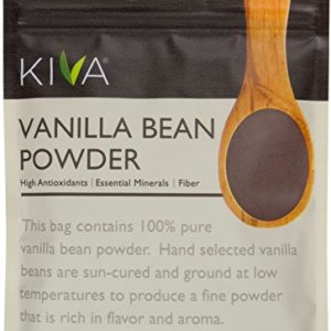 Kiva Vanilla Bean Powder, Gourmet Madagascar Bourbon (Pesticide-Free, RAW and Vegan), 3 Ounce