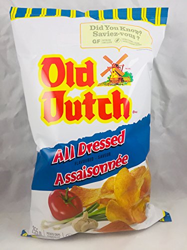 Old Dutch All Dressed Potato Chips Gluten Free (255g) Imported From Canada