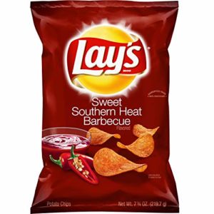 Lay's Sweet Southern Heat Barbecue Flavored Potato Chips, 7.75 Ounce
