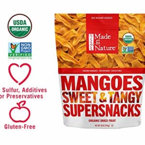 Made In Nature Organic Dried Mangoes, 28oz - Non-GMO Vegan Dried Fruit Super Snack