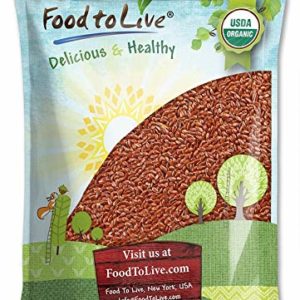 Organic Brown Flax Seeds, 5 Pounds - Whole Flaxseeds, Non-GMO, Kosher, Raw, Dried, Sproutable, Bulk