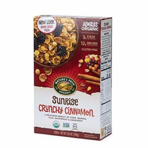 Nature's Path Sunrise Crunchy Cinnamon Cereal, Healthy, Organic, Gluten-Free, 10.6 Ounce Box