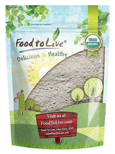 Organic Dark Rye Flour by Food to Live (Whole Grain, Non-GMO, Stone Ground, Kosher, Raw, Vegan, Bulk, Great for Baking Bread, Product of the USA) - 1 Pound