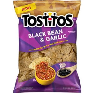 Tostitos Multigrain Black Bean & Garlic Flavored Tortilla Chips, 10 oz Bag