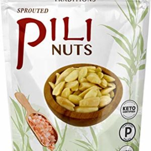 Wild Sprouted Pili Nuts, (5 oz Bag) with Himalayan Salt and Organic Coconut MCT Oil, Keto, Vegan, Low Carb Energy, No Sugar Added, Ketogenic Fat Superfood, Gluten/Soy/Dairy Free
