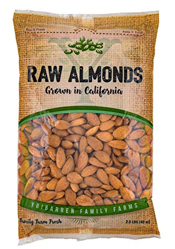 Steam Pasteurized Almonds Direct From Our Farm-- 2.5 LB Resealable Bag