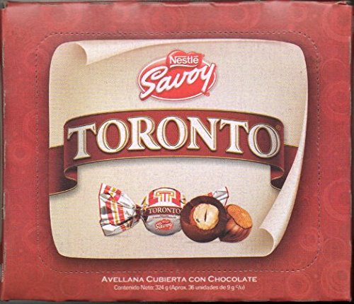 Nestle Savoy Toronto Chocolate Covered Hazelnut Savoy 36 Unit NET Wt 324g