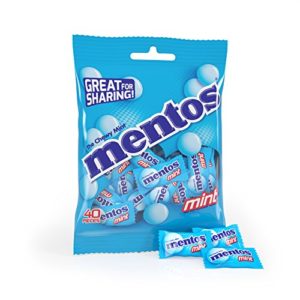 Mentos Chewy Mint Candy, Individually Wrapped, Party, Non Melting, 40 Piece Bulk Peg Bag (Pack of 12)