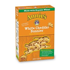 Annie's White Cheddar Bunnies Snack Crackers 7.5 oz (Pack of 12)