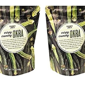 Trader Joe's Crispy Crunchy Okra 1.4oz (Pack of 2)