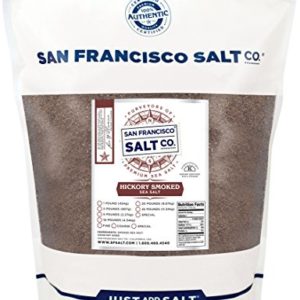 Hickory Smoked Sea Salt 2 lb. Bag - Fine Grain by San Francisco Salt Company