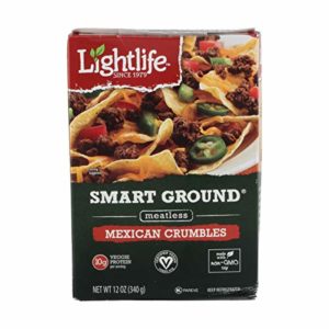 Lightlife Smart Ground Meatless Mexican Crumbles, 12 ounce (2 Pack)