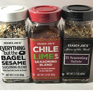 Trader Joe's Seasoning - 21 Salute Seasoning , Chile Lime and Everything but the bagel Seasoning