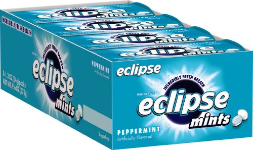 Eclipse Sugarfree Mints Peppermint, 1.2-Ounce Tins (Pack of 16)