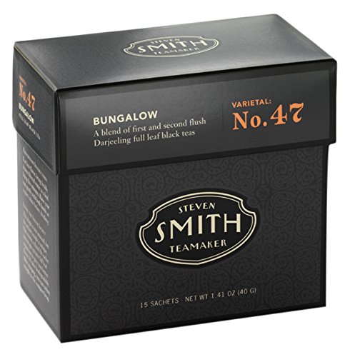 Smith Teamaker Bungalow Blend No. 47 (Full Leaf Black Tea), 1.41 oz, 15 Bags