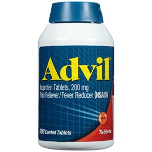 Advil Pain Reliever / Fever Reducer Coated Tablet, 300 Count, Ibuprofen 200mg, Pain Relief For Headaches, Back Pain, Muscle Pain, and Toothaches